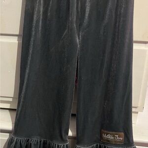 Matilda Jane 4 Year Charcoal Velvet Looking Pants